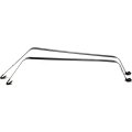 Fuel Tank Strap Set Of 2 For Chevy Camaro 1974 To 1981 Steel Material 29 25 In And 38 Length Black Standard Style 