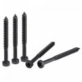 Hex Lag Screws 1 4 X 2-3 Carbon Steel Phillips Head Half Thread Self-tapping Bolts For Deck Building Or Joining Lumber 25pcs 