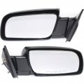 Chevy C1500 K1500 1988-1998 Door Mirror Driver Passenger Side Pair Non-towing Manual Glass Folding Power Non Heated Standard 