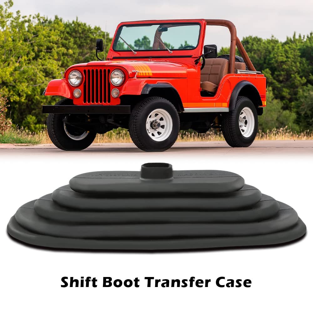 Transfer Case Shift Boot For Jeep Cj5 Cj7 1976 1977 1978 1979 Black