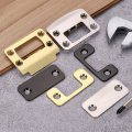 2pcs Door Edge Hole Filler Plate 2 22 X 1 Stainless Steel Deadbolt Strike Round Corner Blank Cover Plates With Screws For 