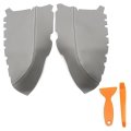 2 Pcs Front Door Panel Armrest Covers Replacement Microfiber Leather Gray For Honda Pilot Se Ex Lx Touring 2009 2010 2011 2012 