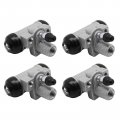 Front Rear Brake Wheel Cylinders Shoes All 4 Fit For Kawasaki Mule 600 610 Sx Kaf400 2010-2018 Oem 430920002 410470001