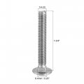 Uxcell 1 4-20x1-3 4 Carriage Bolt Round Head Square Neck 304 Stainless Steel 25pcs