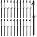 Tallew 20 Pack Dual Head Tire Pressure Gauge Heavy Duty Air For Auto Truck Car Rv Van Gage Range 10-150psi 1-10bar Black 
