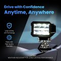 Alpena Trektec Xl6p Led Pod Lights Off Road For Trucks Cars Suvs Utvs Stainless Steel Center Position Ditch Atv 12v-24v Dc