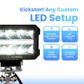 Alpena Trektec Xl6p Led Pod Lights Off Road For Trucks Cars Suvs Utvs Stainless Steel Center Position Ditch Atv 12v-24v Dc