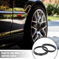 X Autohaux 4pcs Plastic 72 6mm Od To 67 1mm Id Car Hub Centric Rings Wheel Bore Center Spacer Black