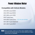 Front Driver Left Side Window Lift Motor For Toyota Camry Highlander Rav4 2001 2002 2003 2004 2005 2006 2007 Lexus Es300 Es330