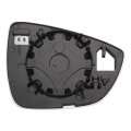 Car Rearview Left Driver Side Mirror Glass Replacement W Backing Plate Convex Heated White For Ford Focus 2018-2023