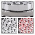 G-plus Clear Lens Red Led Light Marker Turn Signal Lamp W Base Universal