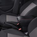 Yjywzh Double Layer Armrest Box For Mitsubishi Mirage 2014-2023 Car Interior Storage Center Console With 3 Usb Port Black Red