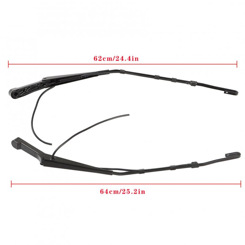 2-pack Front Left And Right Windshield Wiper Arm Black Replacement For 2004-2006 Sprinter 2500 3500 9018200044 9018200144
