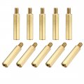 Uxcell M4x25mm 6mm Male-female Brass Hex Pcb Motherboard Spacer Standoff For Fpv Drone Quadcopter Computer Circuit Board 10pcs