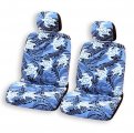 Winnie Fashion Made In Hawaii Tribal Honu Lucky Turtle Hawaiian Separate Headrest Car Seat Cover Set Of 2 
