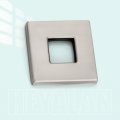 Heyalan Shower Flange Cover Brushed Nickel 2 5a Arm Replacement Square Escutcheon Plate For Head Arms 1pc Wall Mount