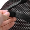 Uxcell Xxl Black Red Motorcycle Net Mesh Seat Full Cover Breathable Protector Cushion