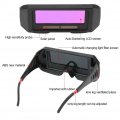 Walfront Welding Glasses 1 Pair Solar Eye Protection Safety Goggles Dark Autodarkening Helmet Black Shade 9-13 Light 4-6