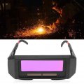 Walfront Welding Glasses 1 Pair Solar Eye Protection Safety Goggles Dark Autodarkening Helmet Black Shade 9-13 Light 4-6