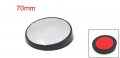 Uxcell Black Shell 70mm Round Convex Wide Angle Automobile Rear View Blind Spot Mirror