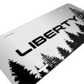 Ipick Image Made For Jeep Liberty Forrest Sillhouette Graphic Brush Special Aluminum Metal License Plate