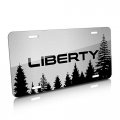 Ipick Image Made For Jeep Liberty Forrest Sillhouette Graphic Brush Special Aluminum Metal License Plate