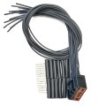 Equivalent Replacement Pigtail Harness Wpt-1140 3u2z-14s411-zzb 18 In With 14 Pole Female Unsealed Connector 