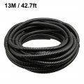 Uxcell 13 M 8 5 X 11 Mm Pp Flexible Corrugated Conduit Tube For Garden Office Black