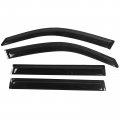 Freemotor802 Tape-on Window Visors For 2003-2008 Honda Pilot Side Wind Deflectors Rain Guards Vent Slim Style Smoke Tinted 