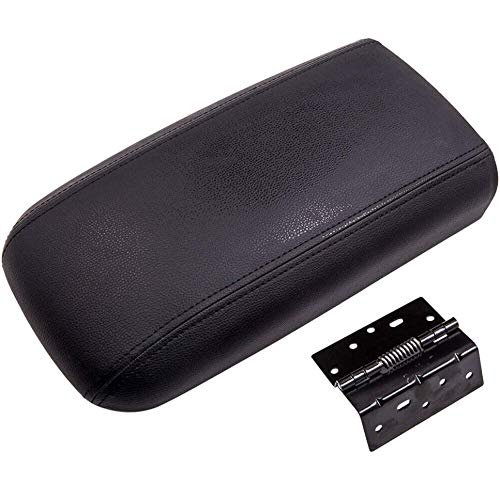 Center Console Lid Armrest Kit Assembly For 06-09 Chevy Trailblazer Gmc Envoy With Front Manual Temperature Control Black