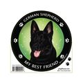 My Best Friend German Shepherd Black Magnet 