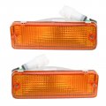 Side Marker Parking Turn Signal Corner Lights Pair Set For 84-89 Toyota Pickup 