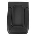 Center Console Lid Black Artificial Leather Armrest Cover Replacement For Pickup Truck Car Interior