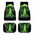 Fungus Carpet Floor Mats For Suv Truck Trippy Mushroom 4 Pieces Flannel Full Set Universal Car Accessories Automotive All 