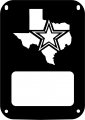 Texas Star Tail Lamp Light Covers For Jeep Jk Wrangler Black Set Of 2 