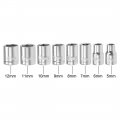 Uxcell 1 4-inch Drive Hex Socket Set 5mm 12mm Metric Cr-v 2