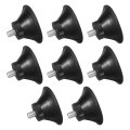 8pcs Thread Adjustable Levelling Feet 1 97 X 0 98 Rubber Furniture With M8 10mm Studs For Table Chair Floor Protector Black 