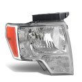 Dna Motoring Oem-hl-0011-r Chrome Factory Style Passenger Side Headlight Replacement For 09-14 F150 