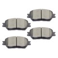 Front Ceramic Disc Brake Pad Set D908 For Lexus Gs300 2006 Is250 2009 2015 And Toyota Camry 2002 4 Pieces With Hardware 