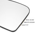 Car Rearview Left Driver Side Mirror Glass Replacement W Backing Plate Convex Heated White For Toyota Prius 2009-2016