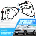 X Autohaux 2pcs Rear Door Harness With Connectors For Dodge Ram 1500 2500 3500 4500 5500 56051931aa 56051931ab 56051694aa