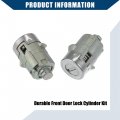 Hihaha Front Left Right Door Lock Cylinder With Keys Install Hardware For Chevy Silverado Tahoe Suburban Passenger Driver Side