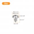 Uxcell St4x8mm Phillips Pan Head Self-tapping Screw With Washer 100pcs 304 Stainless Steel Wood Full Thread Silver