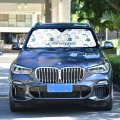 Custom Cat Flower Car Sunshade Personalized Windshield Shade Front Accordion Foldable Customized Sun Visor Protector For