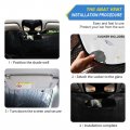 Custom Cat Flower Car Sunshade Personalized Windshield Shade Front Accordion Foldable Customized Sun Visor Protector For