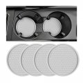Car Cup Holder Coaster 4 Pack Non-slip Insert Coasters Universal Durable Auto Mat 2 75 Inch Flexible Silicone Pad For Interior 