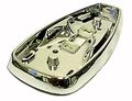 Dome Lamp Base For 67 69 Camaro Firebird And Nova Chrome Led Interior Light Assembly Part F00024 