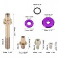 X Autohaux Low Profile Engine Valve Cover Washer Bolt Kit Purple For Honda B-series B16a2 B16a3 B17a1 B18c1 B18c5