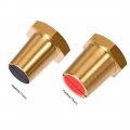 Uxcell Battery Charging Side Post Positive Negative 7mm Female Brass 1pair