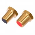 Uxcell Battery Charging Side Post Positive Negative 7mm Female Brass 1pair 